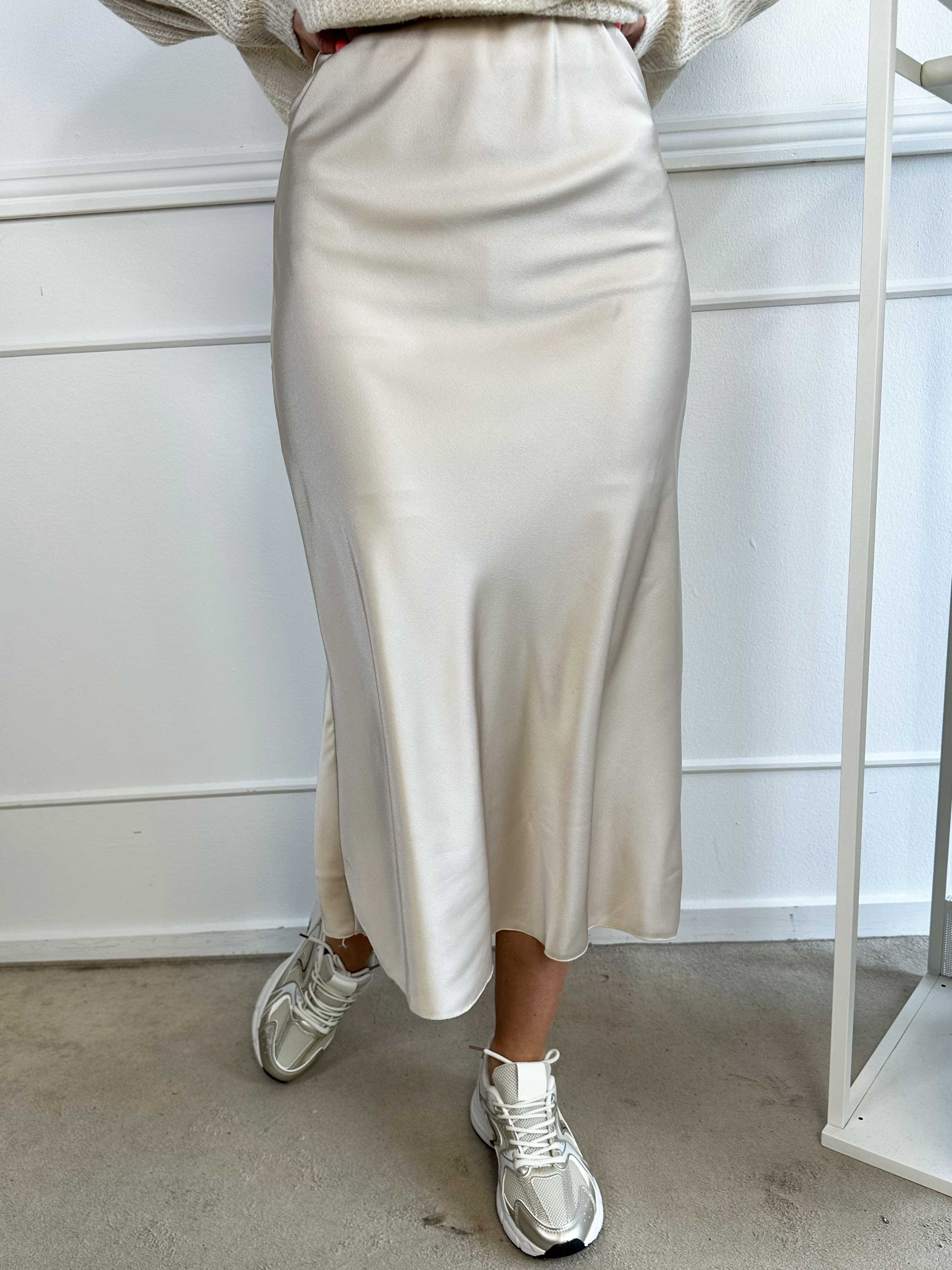 Elena - Silkelook nederdel